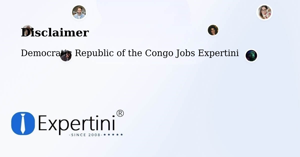 Disclaimer – Masina - Democratic Republic of the Congo Jobs Expertini