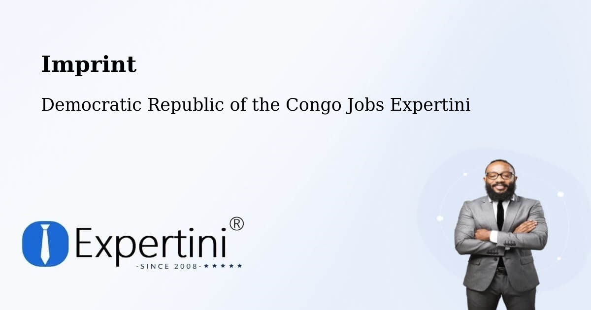 Imprint – Masina - Democratic Republic of the Congo Jobs Expertini